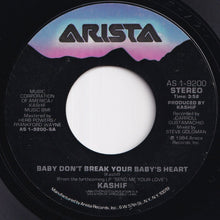 Load image into Gallery viewer, Kashif - Baby Don't Break Your Baby's Heart / (Instrumental) (7 inch Record / Used)