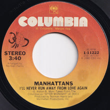 画像をギャラリービューアに読み込む, Manhattans - Shining Star / I'll Never Run Away From Love Again (7 inch Record / Used)