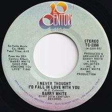 Load image into Gallery viewer, Barry White - It's Ecstasy When You Lay Down Next To Me / I Never Thought I'd Fall In Love With You (7 inch Record / Used)