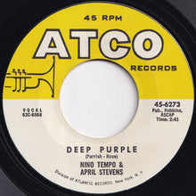 Load image into Gallery viewer, Nino Tempo & April Stevens - Deep Purple / I've Been Carrying A Torch For You So Long That I Burned A Great Big Hole In My Heart (7 inch Record / Used)