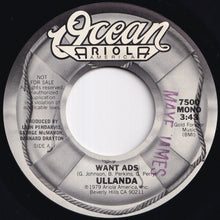 画像をギャラリービューアに読み込む, Ullanda - Want Ads (Stereo) / (Mono) (7 inch Record / Used)