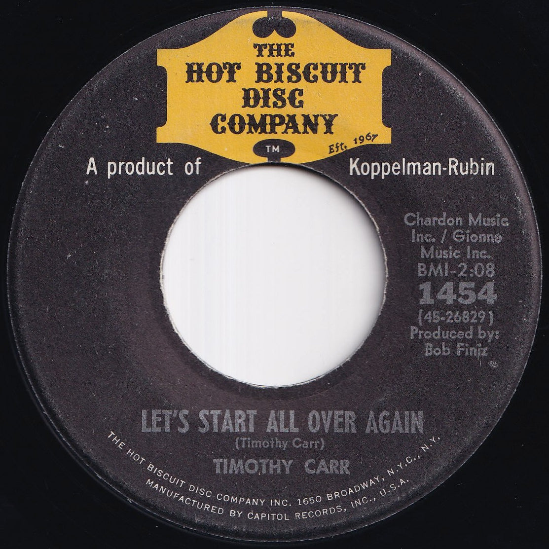 Timothy Carr - A Stop Along The Way / Lets Start All Over