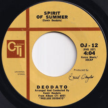 Load image into Gallery viewer, Deodato - Also Sprach Zarathustra (2001) / Spirit Of Summer (7 inch Record / Used)