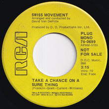 Load image into Gallery viewer, Swiss Movement - Take A Chance On A Sure Thing / (Instr.) (7 inch Record / Used)