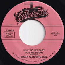 Load image into Gallery viewer, Baby Washington - The Bells / Why Did My Baby Put Me Down (7 inch Record / Used)