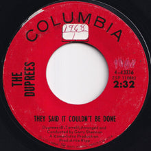 Load image into Gallery viewer, Duprees - Around The Corner / They Said It Couldn't Be Done (7 inch Record / Used)