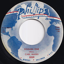 画像をギャラリービューアに読み込む, Carl Mann - Mona Lisa / Foolish One (7 inch Record / Used)