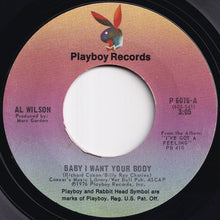 画像をギャラリービューアに読み込む, Al Wilson - Baby I Want Your Body / Stay With Me (7 inch Record / Used)