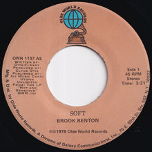 Load image into Gallery viewer, Brook Benton - Soft / Glow Love (7 inch Record / Used)