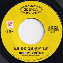 画像をギャラリービューアに読み込む, Bobby Vinton - Take Good Care Of My Baby / Strange Sensations (7 inch Record / Used)