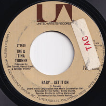 画像をギャラリービューアに読み込む, Ike & Tina Turner - Baby - Get It On / (Disco Version) (7 inch Record / Used)