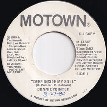 Load image into Gallery viewer, Bonnie Pointer - Deep Inside My Soul / Deep Inside My Soul (7 inch Record / Used)