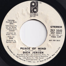 Load image into Gallery viewer, Dick Jensen - Peace Of Mind (Stereo) / (Mono) (7 inch Record / Used)