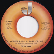 画像をギャラリービューアに読み込む, Wee Gee - You've Been A Part Of Me / (Instrumental) (7 inch Record / Used)