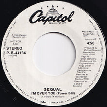 画像をギャラリービューアに読み込む, Sequal - I'm Over You (Power Edit) / (Power Edit) (7 inch Record / Used)