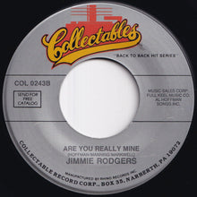 Load image into Gallery viewer, Jimmie Rodgers - Honeycomb / Are You Really Mine (7 inch Record / Used)