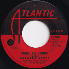 画像をギャラリービューアに読み込む, Barbara Lewis - Baby, I'm Yours / I Say Love (7 inch Record / Used)