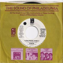 画像をギャラリービューアに読み込む, O'Jays - I Love Music (Part I) (Stereo) / (Mono) (7 inch Record / Used)