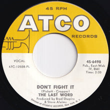 画像をギャラリービューアに読み込む, Last Word - Can't Stop Loving You / Don't Fight It (7 inch Record / Used)