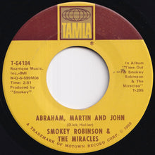 画像をギャラリービューアに読み込む, Smokey Robinson, Miracles - Abraham, Martin And John / Much Better Off (7 inch Record / Used)