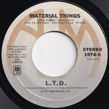 画像をギャラリービューアに読み込む, L.T.D. - (Every Time I Turn Around) Back In Love Again / Material Things (7 inch Record / Used)