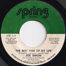 画像をギャラリービューアに読み込む, Joe Simon - The Best Time Of My Life / What We Gonna Do Now (7 inch Record / Used)