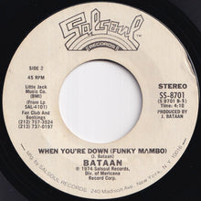 画像をギャラリービューアに読み込む, Joe Bataan - The Bottle (La Botella) / When You're Down (Funky Mambo) (7 inch Record / Used)