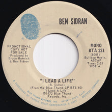 画像をギャラリービューアに読み込む, Ben Sidran - I Lead A Life / Lust (7 inch Record / Used)