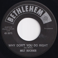 画像をギャラリービューアに読み込む, Milt Buckner - Fever / Why Don't You Do Right (7 inch Record / Used)