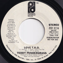 画像をギャラリービューアに読み込む, Teddy Pendergrass - Love T.K.O. / Love T.K.O. (7 inch Record / Used)