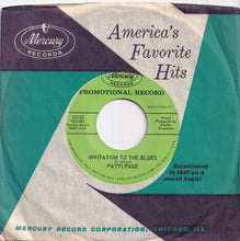 Load image into Gallery viewer, Patti Page - I'm Walkin' / Invitation To The Blues (7 inch Record / Used)