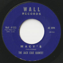 画像をギャラリービューアに読み込む, Jack Cole Quintet - Sax Fifth Avenue / Macy's (7 inch Record / Used)