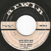 画像をギャラリービューアに読み込む, Jan & Arnie - Jennie Lee / Gotta Getta Date (7 inch Record / Used)
