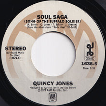 画像をギャラリービューアに読み込む, Quincy Jones - Boogie Joe, The Grinder / Soul Saga (Song Of The Buffalo Soldier) (7 inch Record / Used)