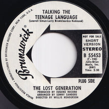 Load image into Gallery viewer, Lost Generation - Talking The Teenage Language (Short) / (Long) (7 inch Record / Used)