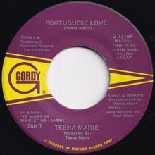 Load image into Gallery viewer, Teena Marie - Portuguese Love / The Ballad Of Cradle Rob And Me (7 inch Record / Used)