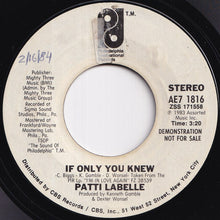Load image into Gallery viewer, Patti LaBelle - If Only You Knew / If Only You Knew (7 inch Record / Used)