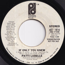 Load image into Gallery viewer, Patti LaBelle - If Only You Knew / If Only You Knew (7 inch Record / Used)