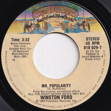 Load image into Gallery viewer, Winston Ford - Mr. Popularity / (dub mix) (7 inch Record / Used)