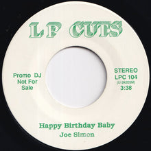 Load image into Gallery viewer, Joe Simon / The Manhattans - Happy Birthday Baby / Love Talk (7 inch Record / Used)