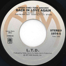 Load image into Gallery viewer, L.T.D. - (Every Time I Turn Around) Back In Love Again / Material Things (7 inch Record / Used)