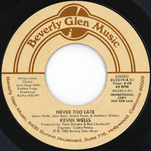 Load image into Gallery viewer, Kevin Wells - Never Too Late / Never Too Late (7 inch Record / Used)