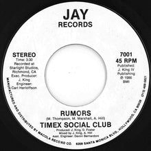 Load image into Gallery viewer, Timex Social Club - Rumors / Rumors (7 inch Record / Used)