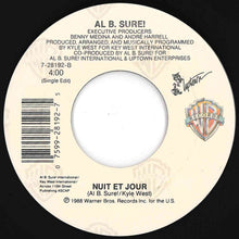 画像をギャラリービューアに読み込む, Al B. Sure! - Nite And Day (Single Edit) / Nuit Et Jour (Single Edit) (7 inch Record / Used)