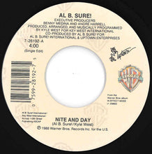 画像をギャラリービューアに読み込む, Al B. Sure! - Nite And Day (Single Edit) / Nuit Et Jour (Single Edit) (7 inch Record / Used)