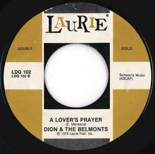 画像をギャラリービューアに読み込む, Dion & The Belmonts - A Teenager In Love / A Lover's Prayer (7 inch Record / Used)