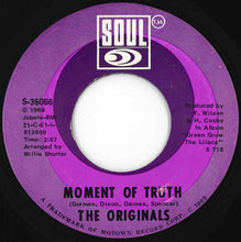 画像をギャラリービューアに読み込む, Originals - Baby I'm For Real / Moment Of Truth (7 inch Record / Used)