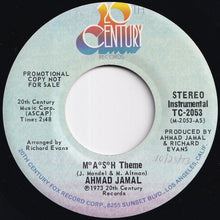 画像をギャラリービューアに読み込む, Ahmad Jamal - M*A*S*H Theme (Stereo) / (Mono) (7 inch Record / Used)