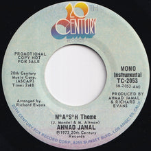 画像をギャラリービューアに読み込む, Ahmad Jamal - M*A*S*H Theme (Stereo) / (Mono) (7 inch Record / Used)