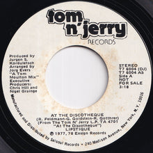 Load image into Gallery viewer, Lipstique - At The Discotheque (Stereo) / (Mono) (7 inch Record / Used)